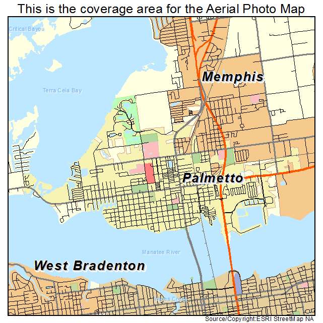 Palmetto, FL location map 