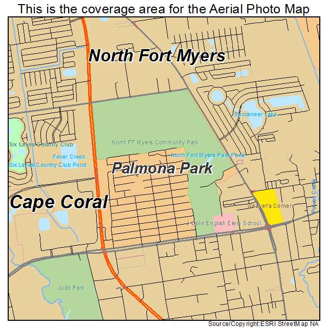 Palmona Park, FL location map 