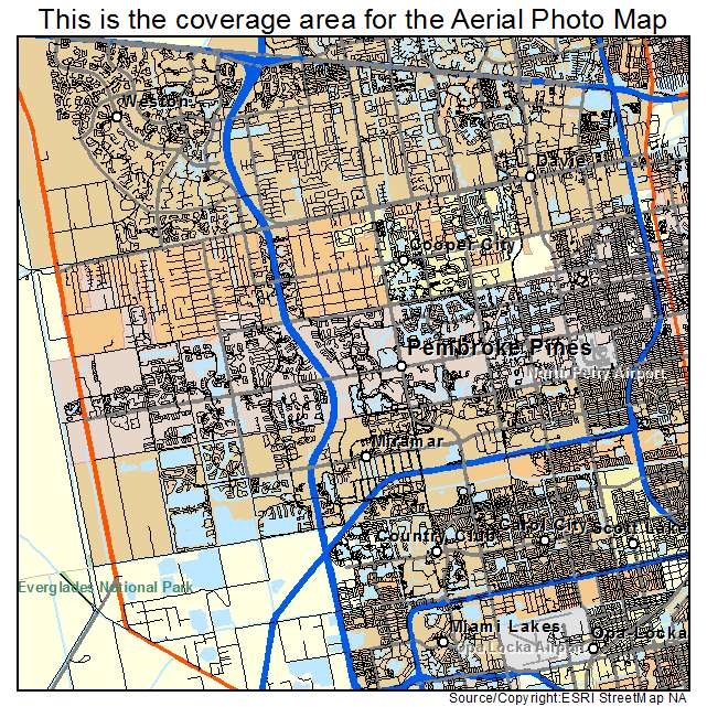 Pembroke Pines, FL location map 