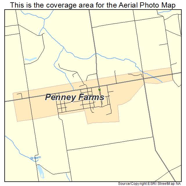 Penney Farms, FL location map 