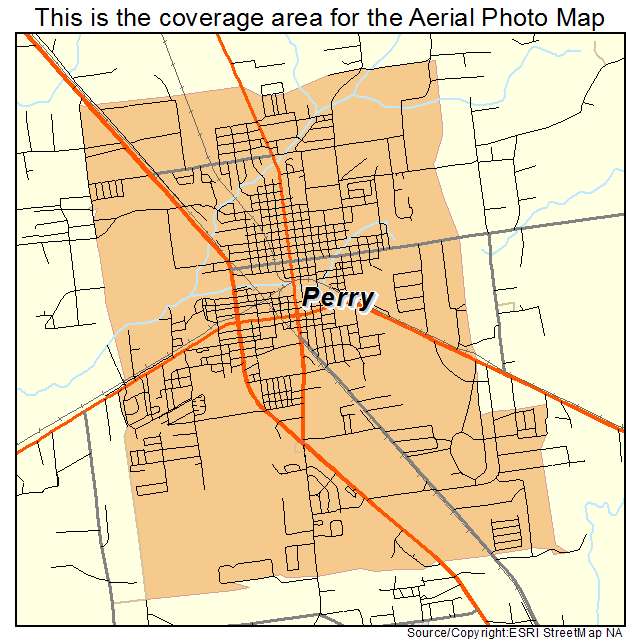 Perry, FL location map 