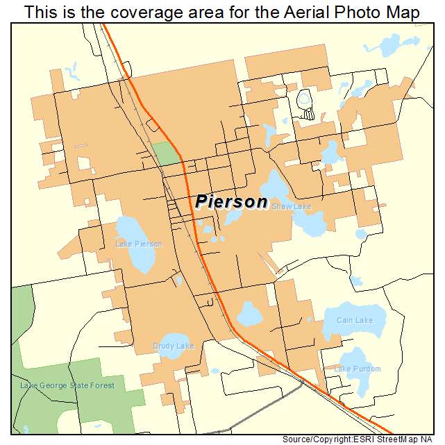 Pierson, FL location map 