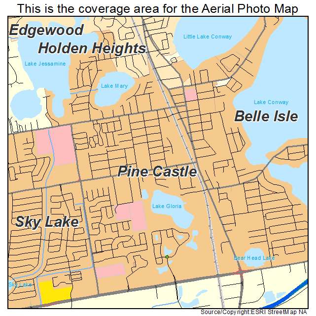 Pine Castle, FL location map 