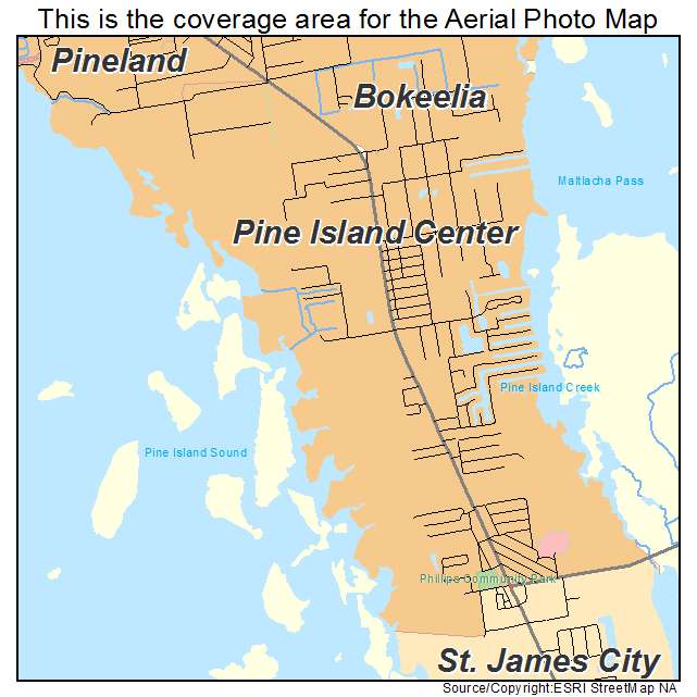 Pine Island Center, FL location map 