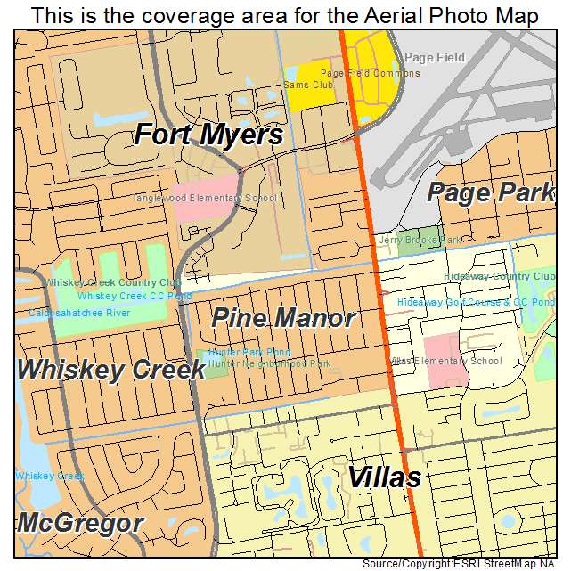 Pine Manor, FL location map 