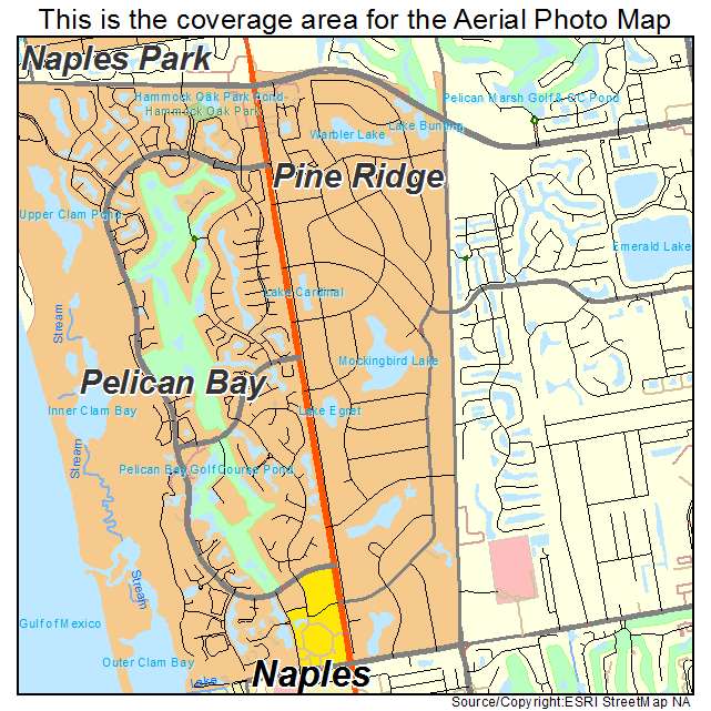 Pine Ridge, FL location map 