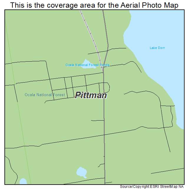 Pittman, FL location map 
