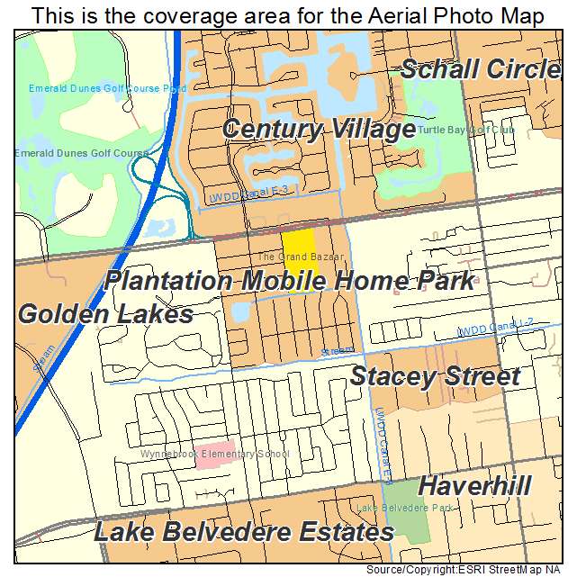 Plantation Mobile Home Park, FL location map 