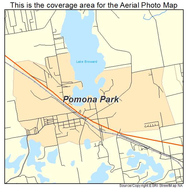 Pomona Park, FL location map 