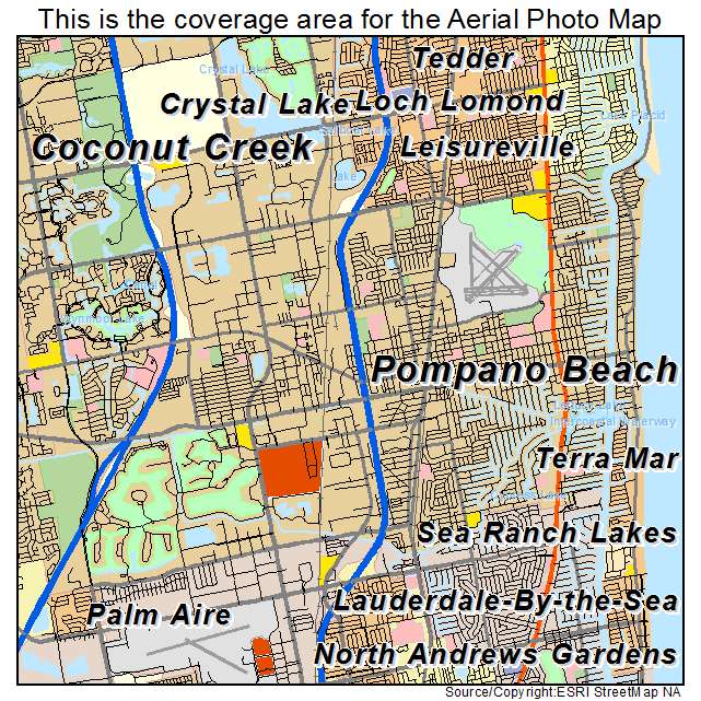 Pompano Beach, FL location map 