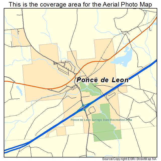 Ponce de Leon, FL location map 