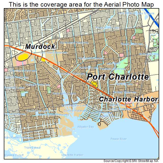 Port Charlotte, FL location map 