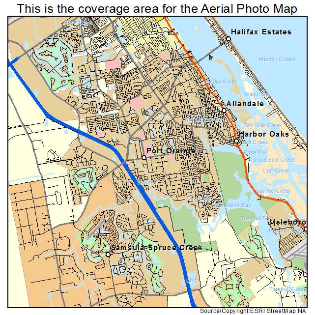 Port Orange, FL location map 