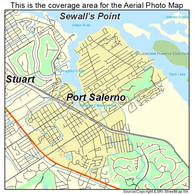 Port Salerno, FL location map 