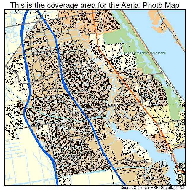 Port St Lucie, FL location map 