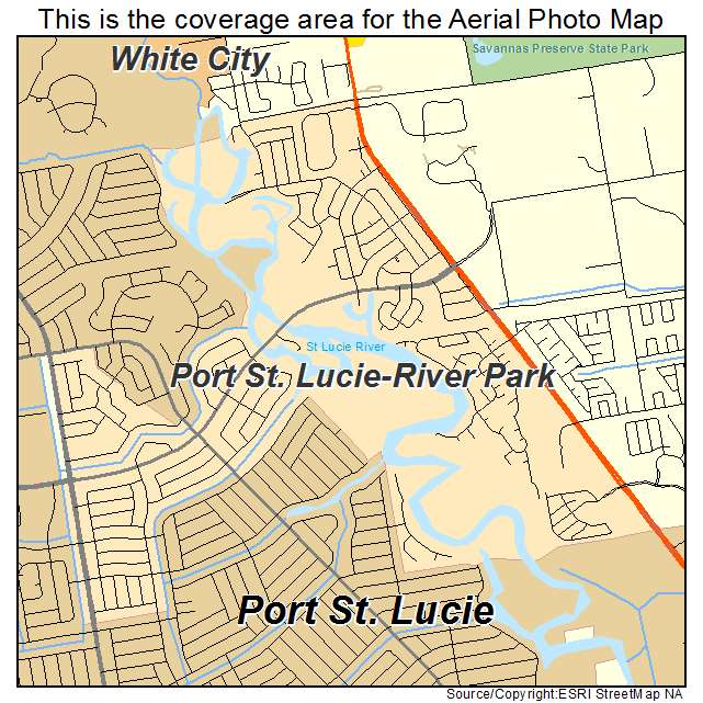 Port St Lucie River Park, FL location map 