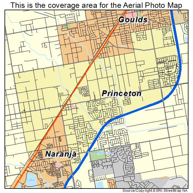 Princeton, FL location map 