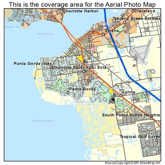 Punta Gorda, FL location map 