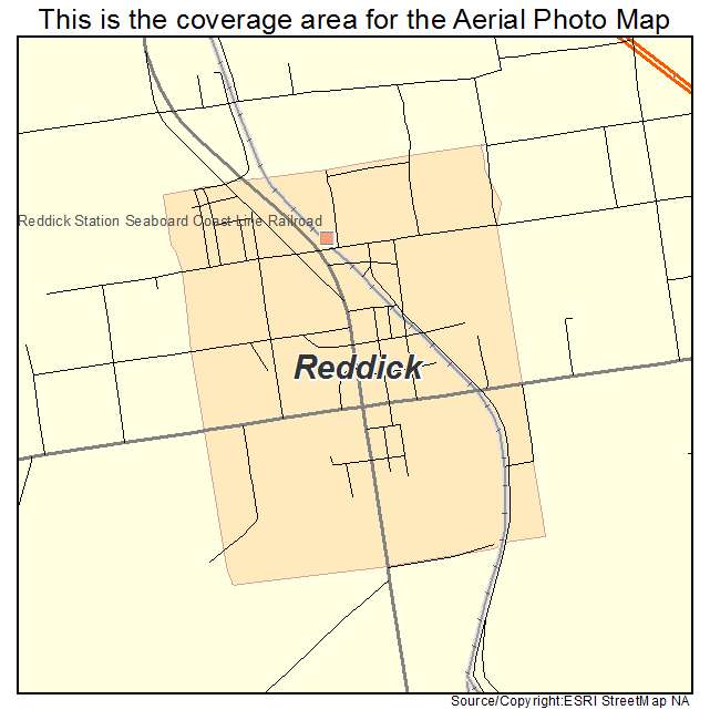 Reddick, FL location map 