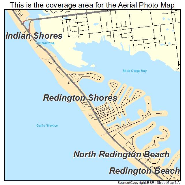 Redington Shores, FL location map 