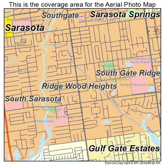 Ridge Wood Heights, FL location map 