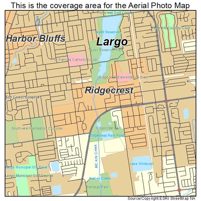 Ridgecrest, FL location map 