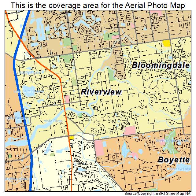 Riverview, FL location map 