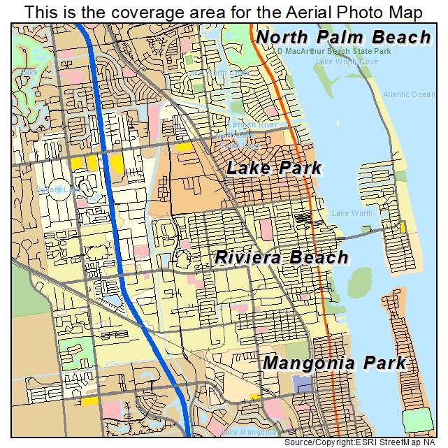 Riviera Beach, FL location map 