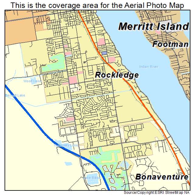 Rockledge, FL location map 