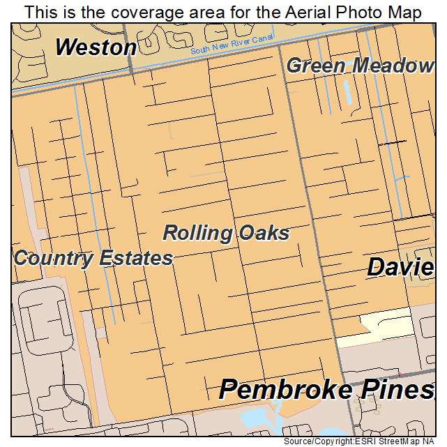 Rolling Oaks, FL location map 