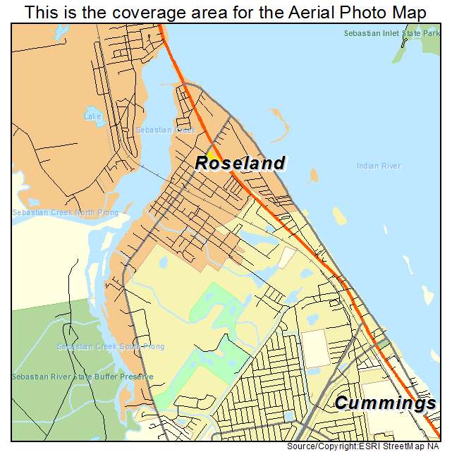 Roseland, FL location map 