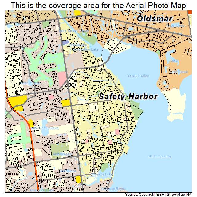 Safety Harbor, FL location map 