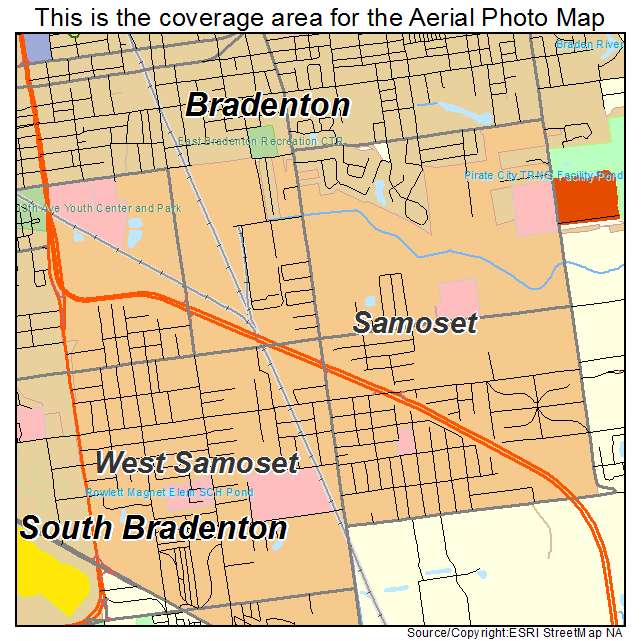 Samoset, FL location map 