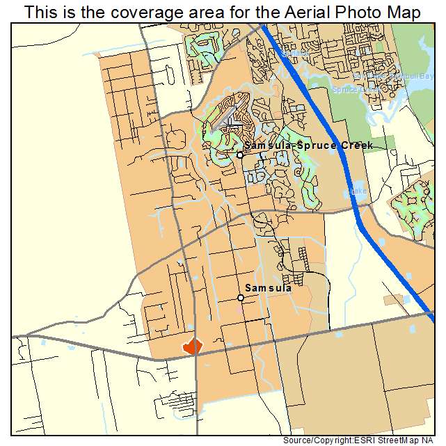 Samsula Spruce Creek, FL location map 