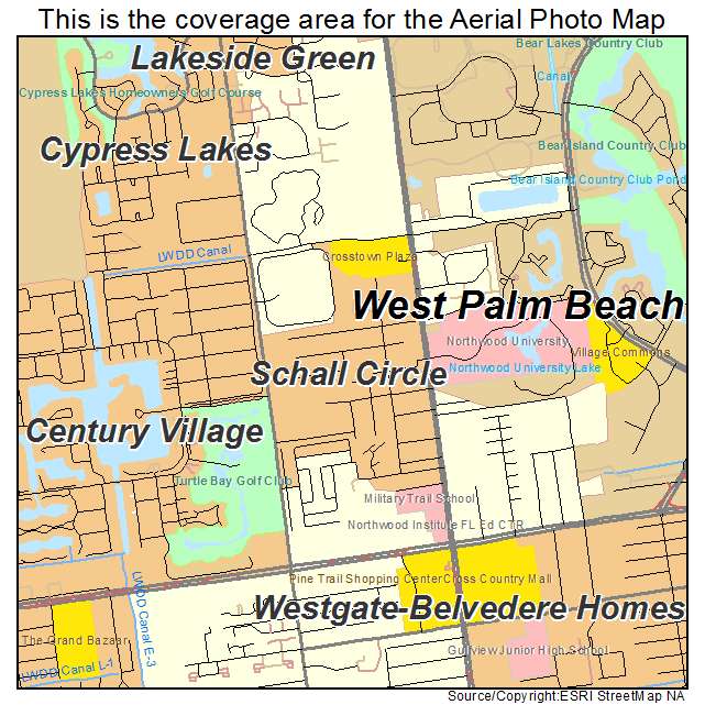 Schall Circle, FL location map 
