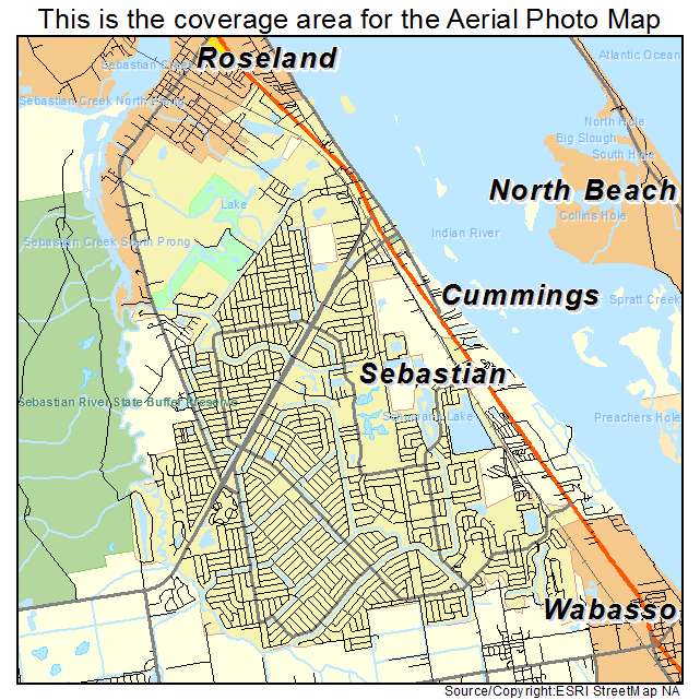 Sebastian, FL location map 