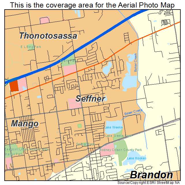 Seffner, FL location map 