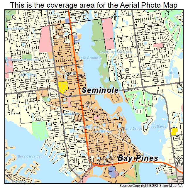 Seminole, FL location map 