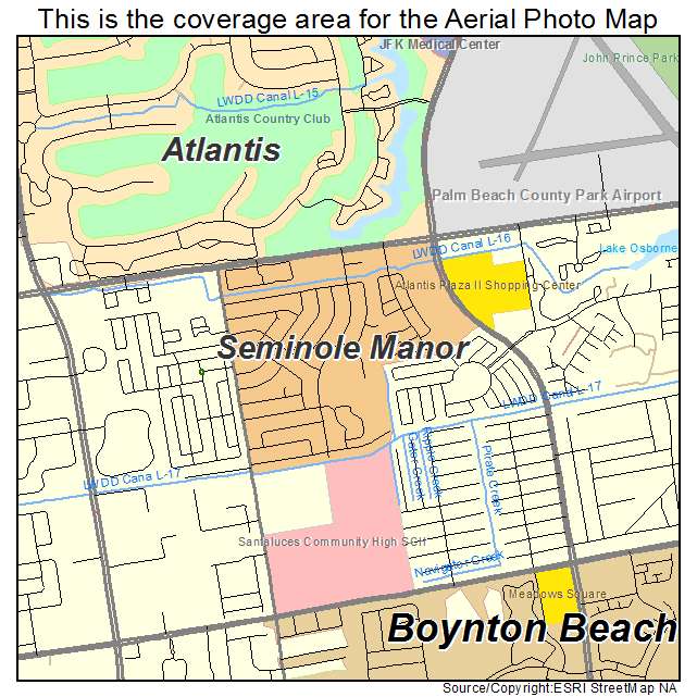 Seminole Manor, FL location map 