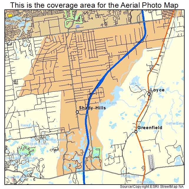 Shady Hills, FL location map 