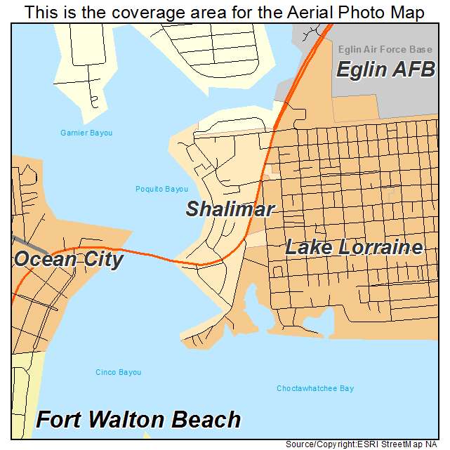 Shalimar, FL location map 