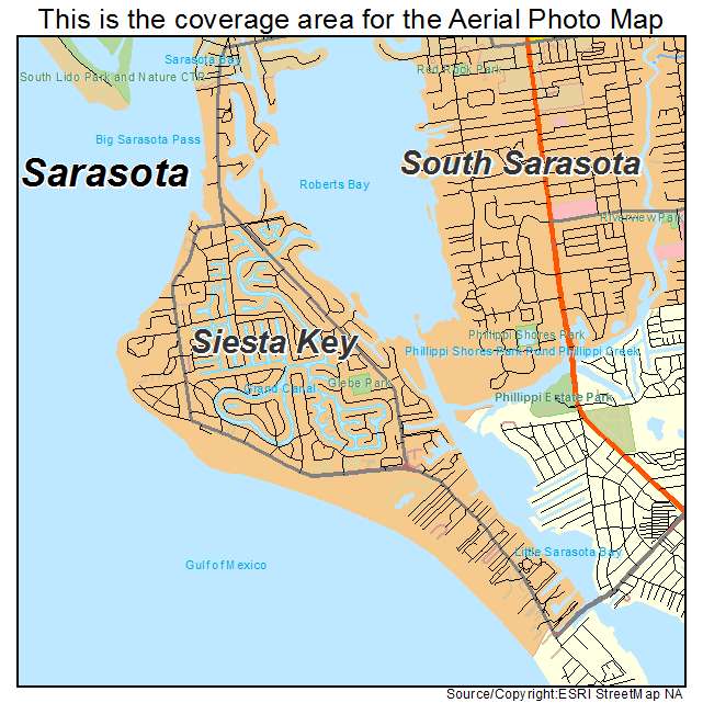 Siesta Key, FL location map 