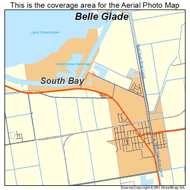 South Bay, FL location map 