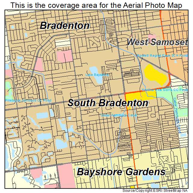 South Bradenton, FL location map 