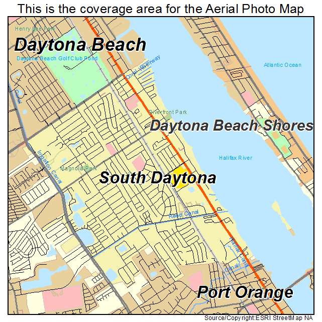 South Daytona, FL location map 