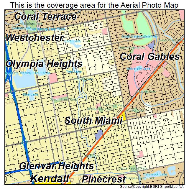 South Miami, FL location map 
