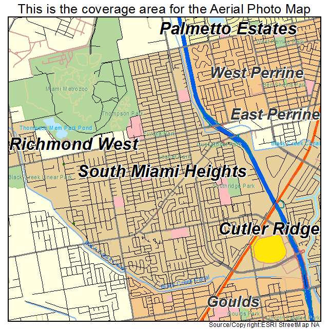 South Miami Heights, FL location map 