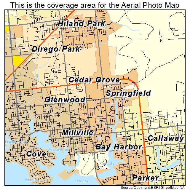 Springfield, FL location map 