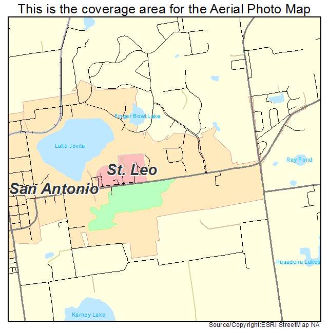 St Leo, FL location map 