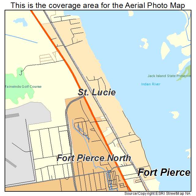 St Lucie, FL location map 